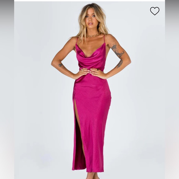 Lioness Dresses & Skirts - NWT Lioness walk the line midi dress magenta size small